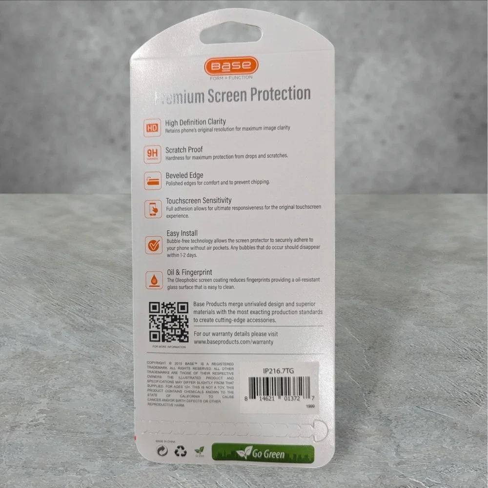W2. Base Tempered Glass Screen Protector For Apple iPhone 2021 6.7 (13 Pro Max)